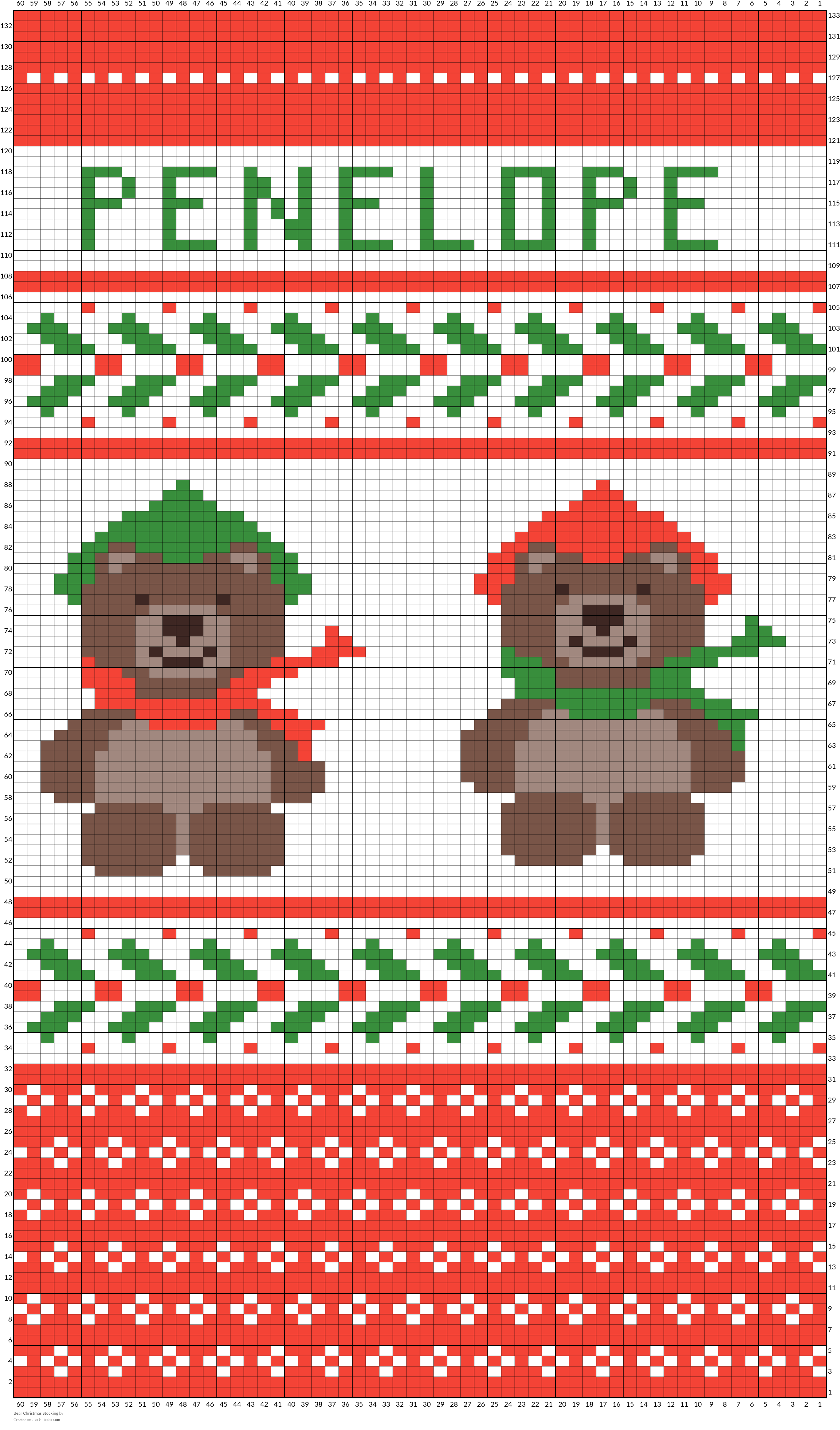 Bear Christmas Stocking