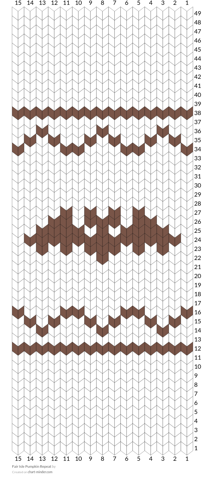 Fair Isle Pumpkin Repeat