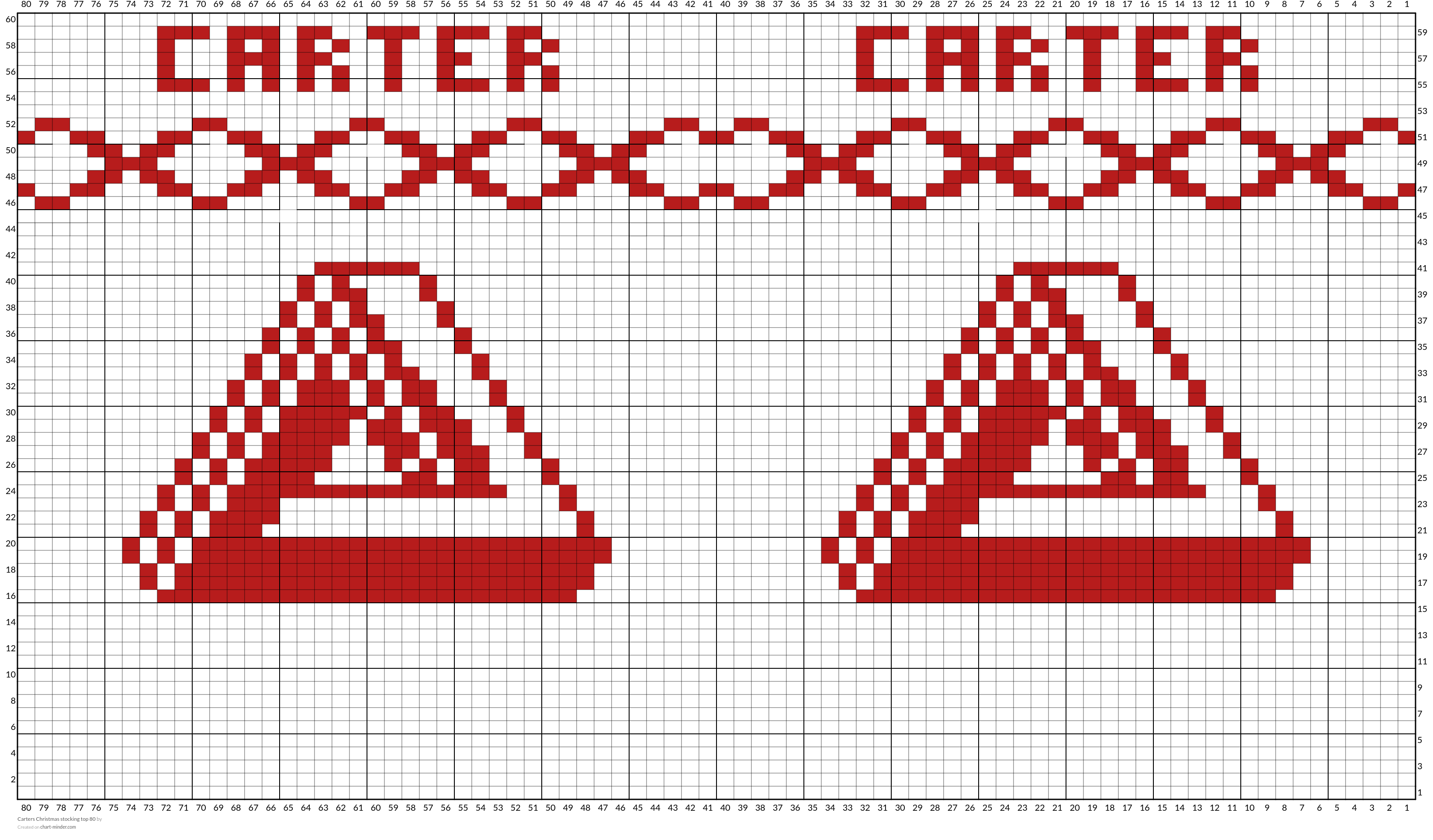 Carters Christmas stocking top 80