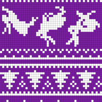 Purple Stocking Leg
