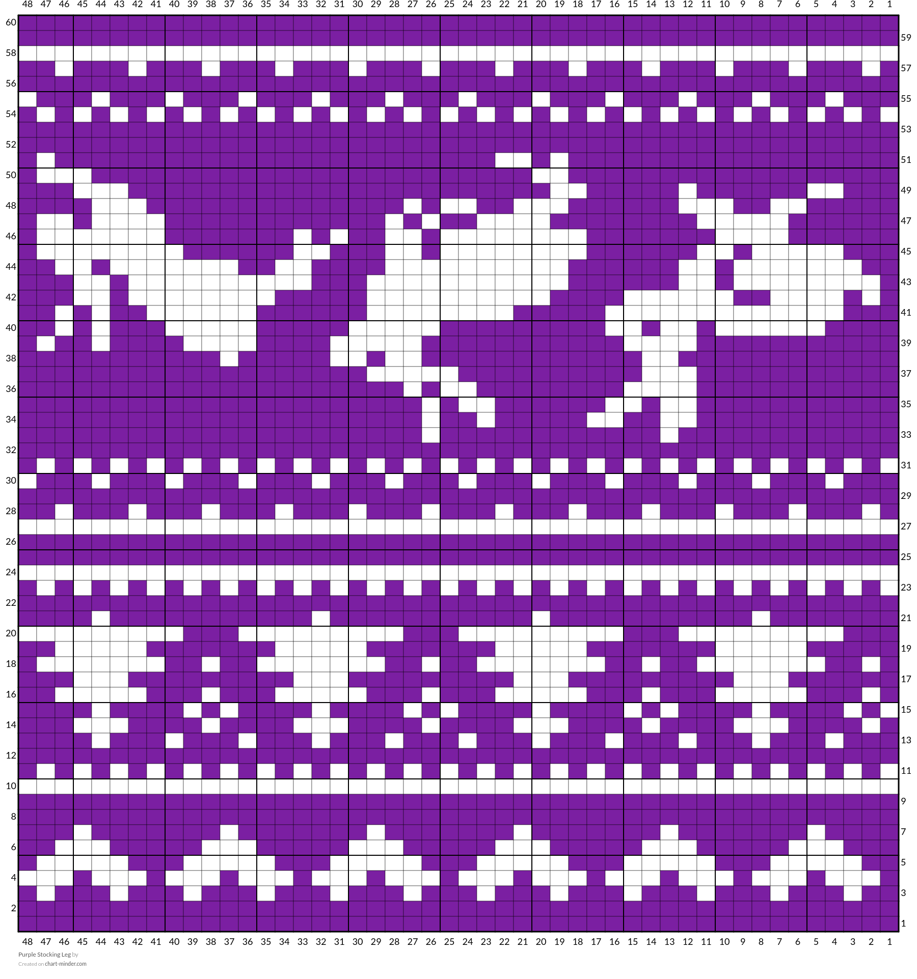 Purple Stocking Leg