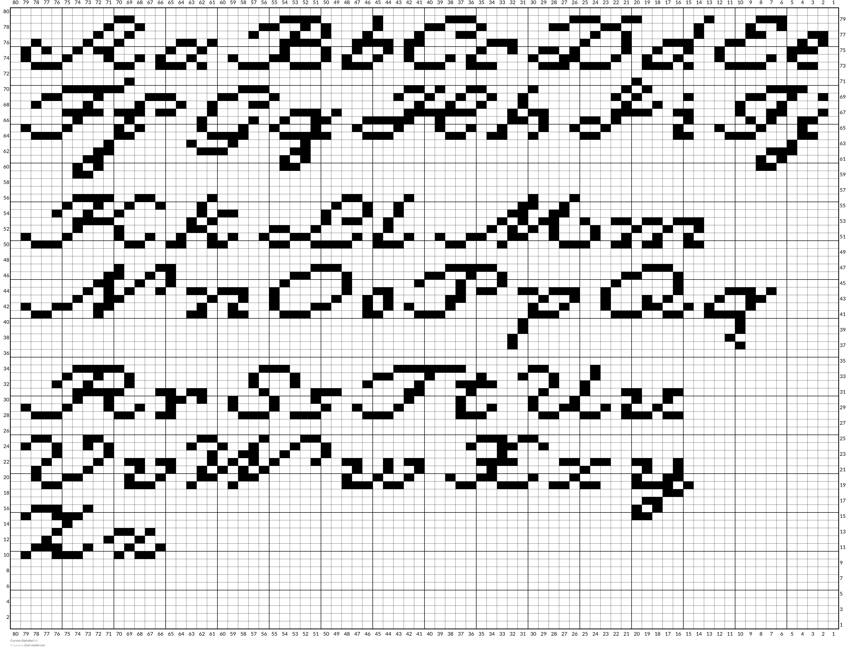 Cursive Alphabet