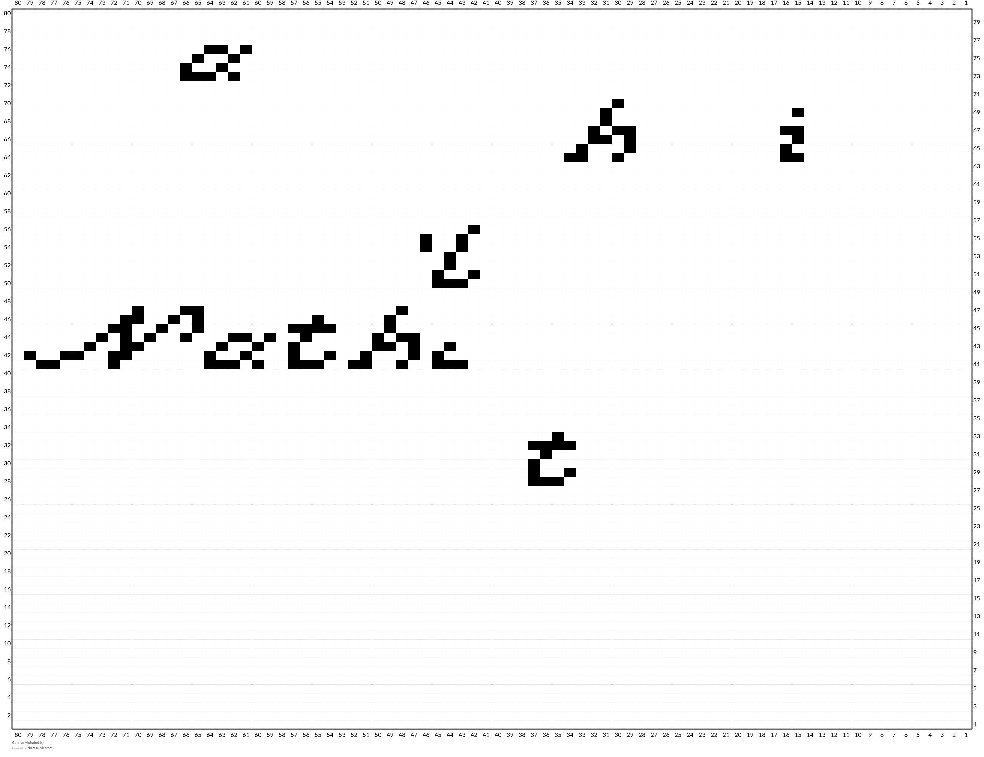 Cursive Alphabet