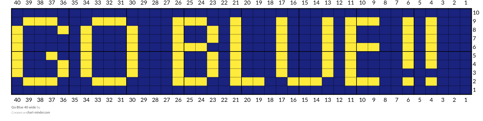 Go Blue 40 wide