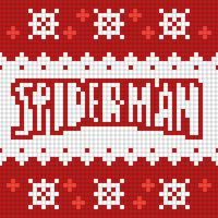 Spiderman lego sweater behind
