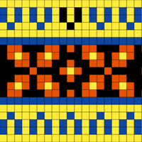 v pattern christmas
