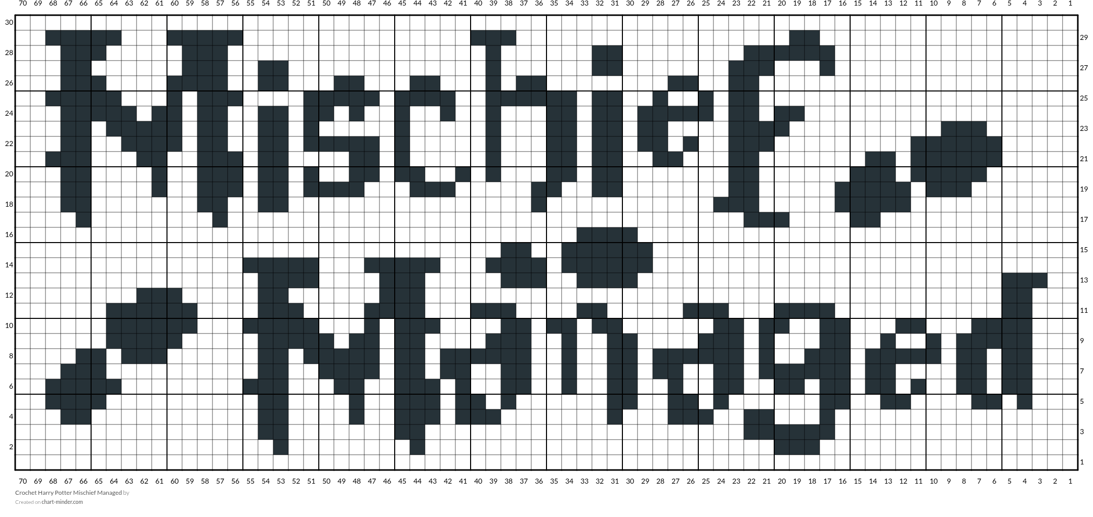 Crochet Harry Potter Mischief Managed