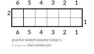 practice swatch sweater camp