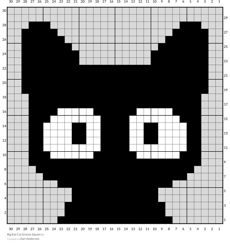 Big Eye Cat Granny Square
