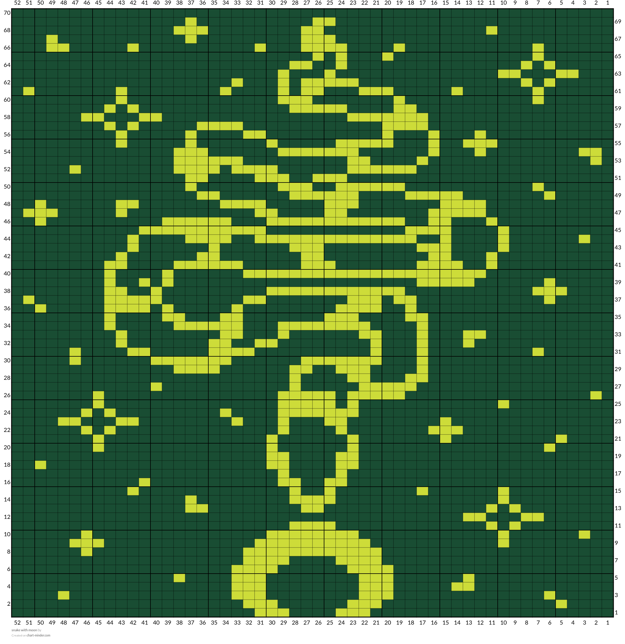 snake with moon