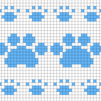Dog Paw Fair Isle