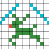 micro mitten - reindeer