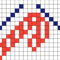 micro mitten - candy cane