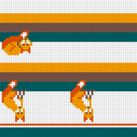 Blank background Foxes