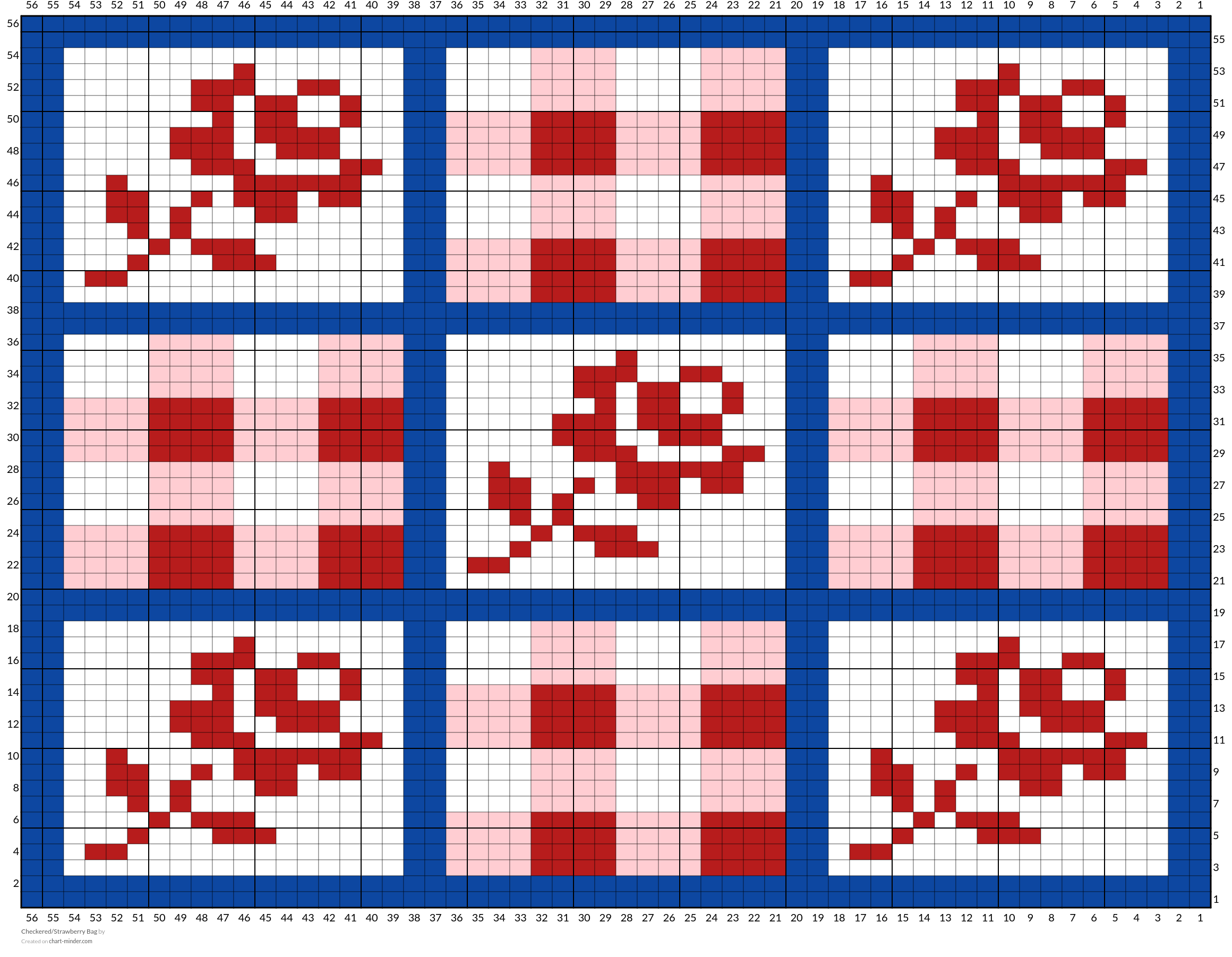 Checkered/Strawberry Bag