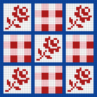 Checkered/Strawberry Bag