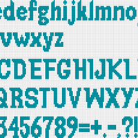 Jeepers Font sizes 4-6