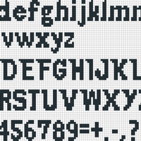 Jeepers Font sizes 1-3