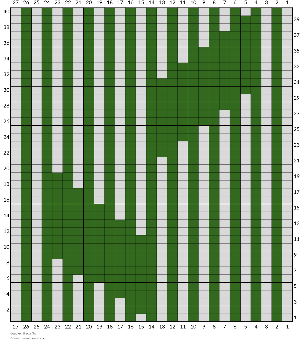 doubleknit scarf