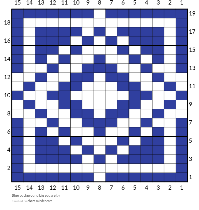 Blue background big square 