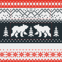 Christmas sweater - back panel