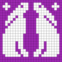 bunny knitting chart from image