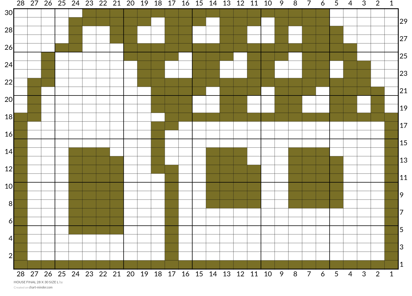 HOUSE FINAL 28 X 30 SIZE L