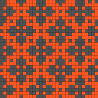 quilt square orange