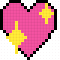 pink heart sparkle