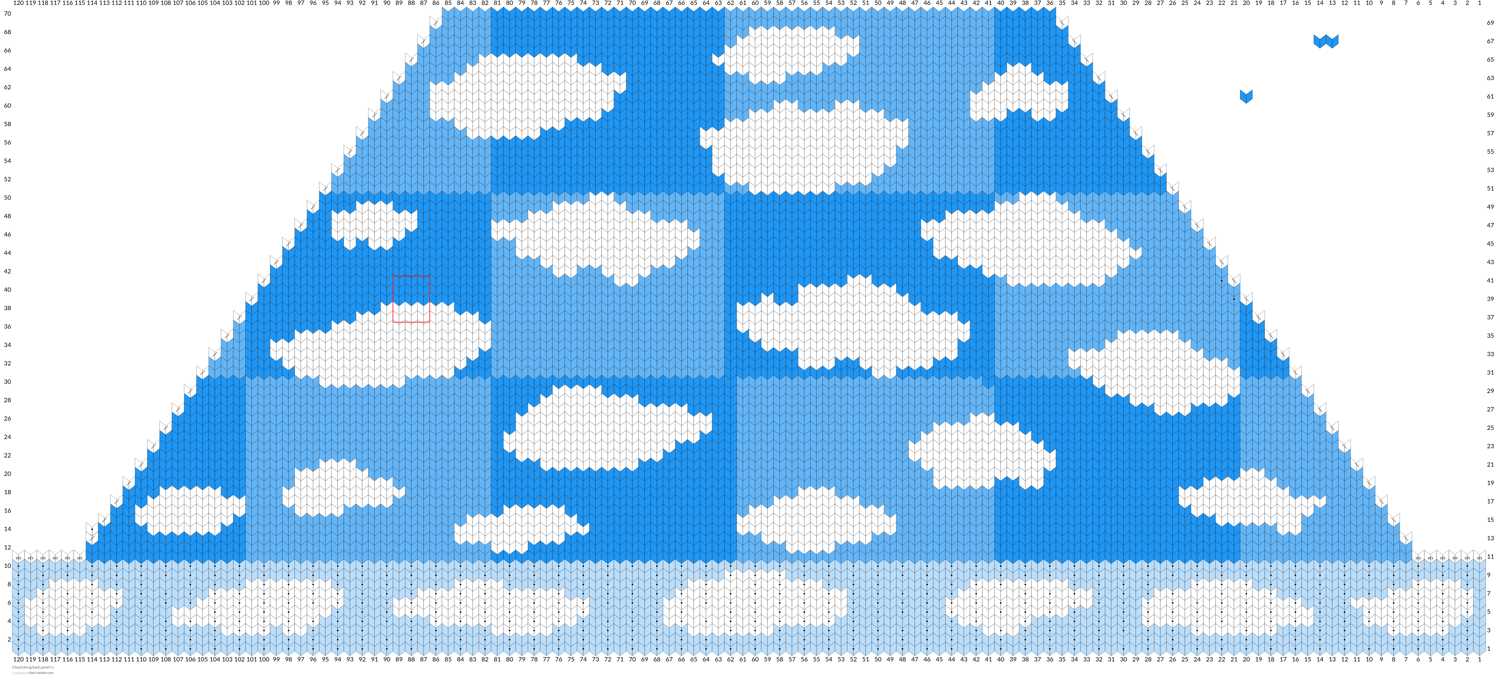 Cloud shrug back panel 