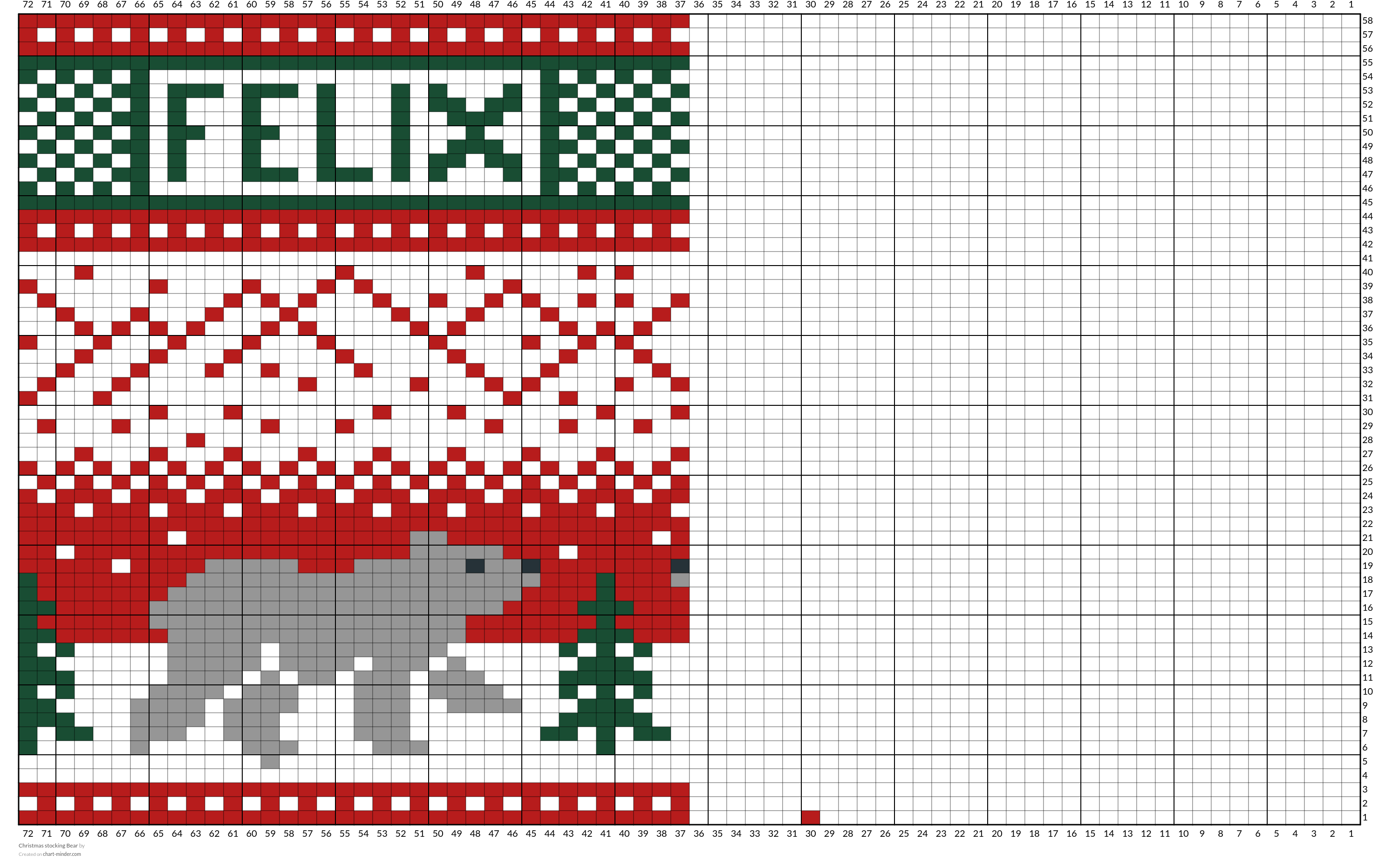 Christmas stocking Bear