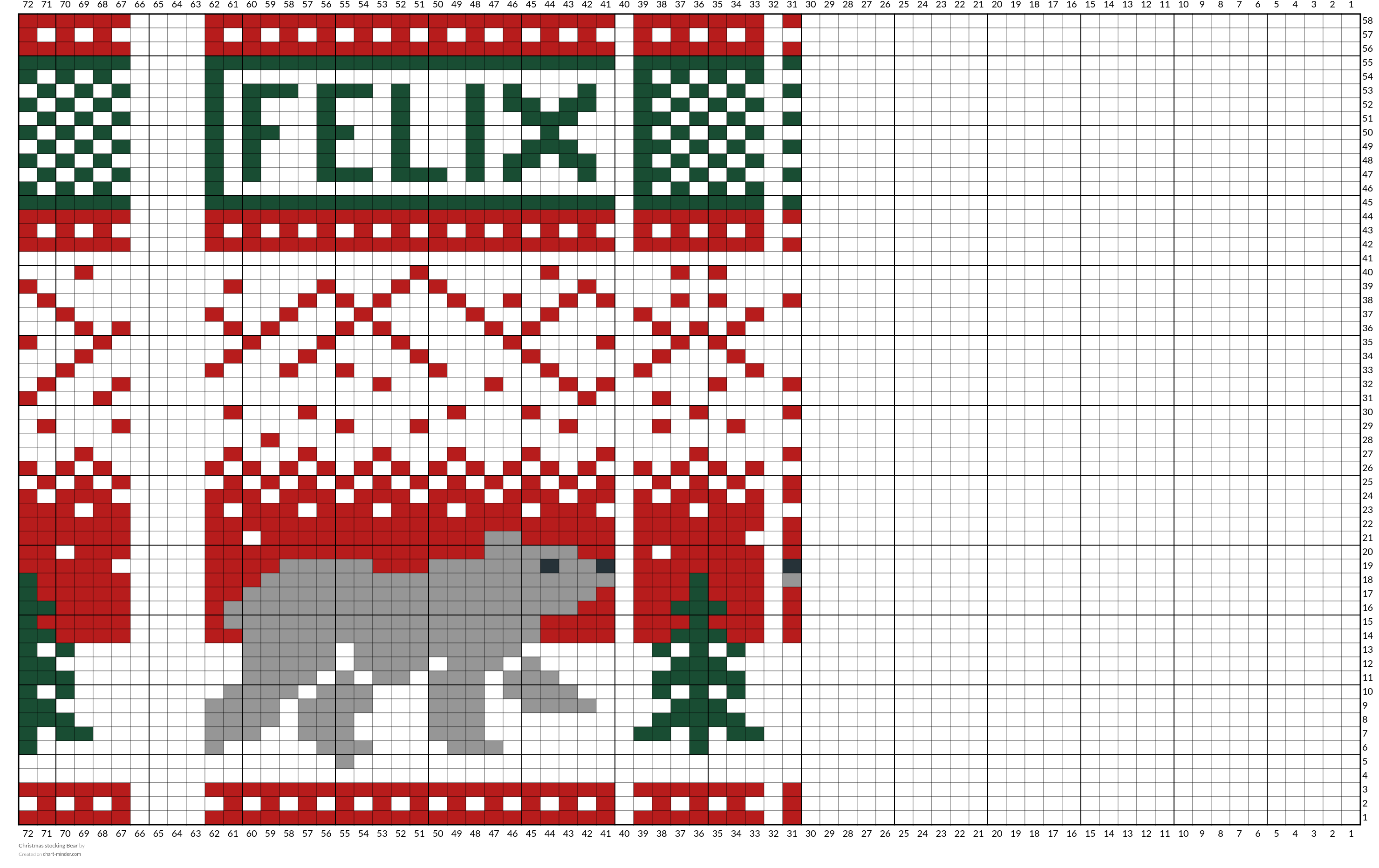 Christmas stocking Bear