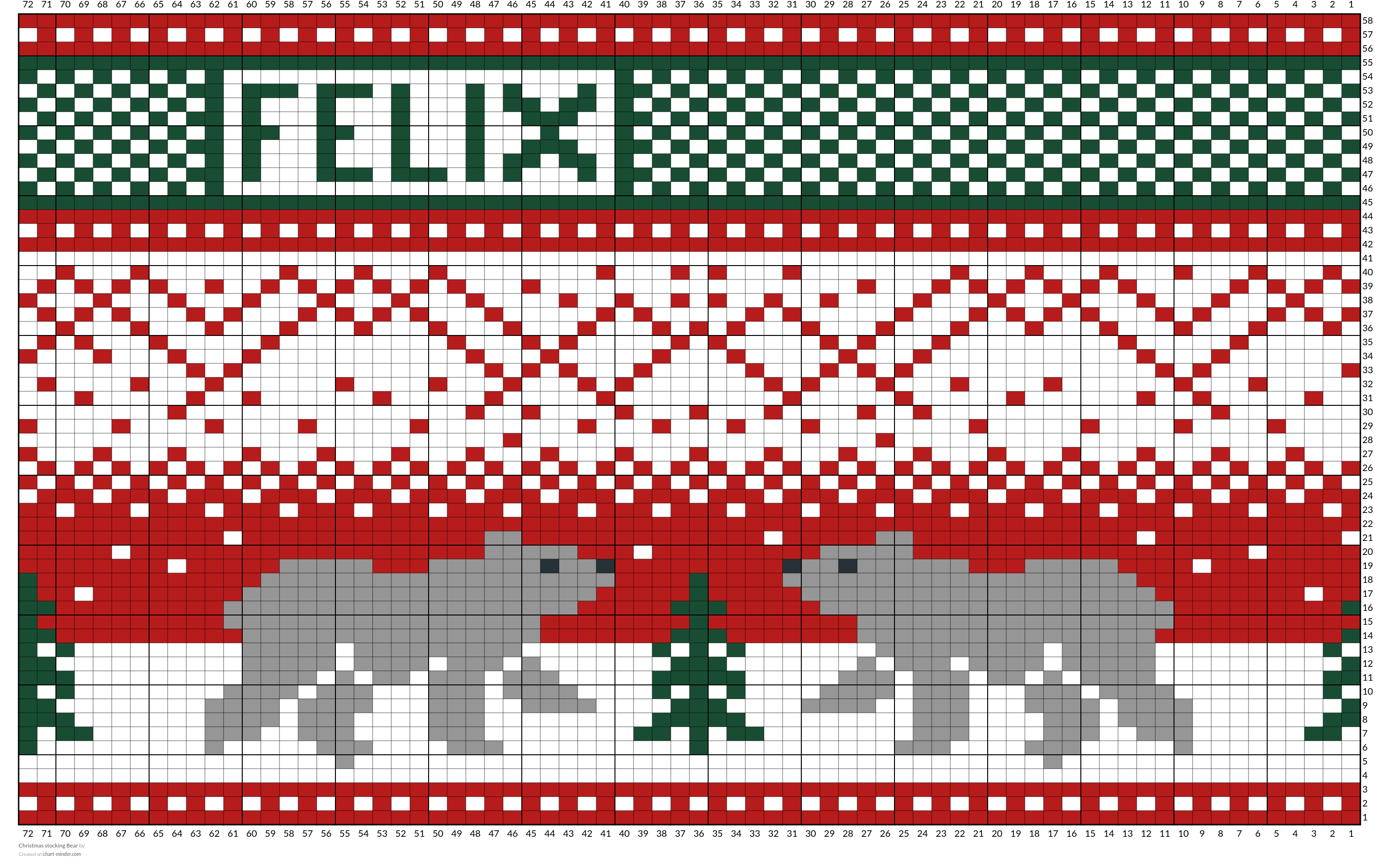 Christmas stocking Bear