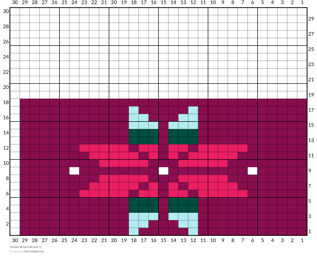 Snowy Stripes Beanie 
