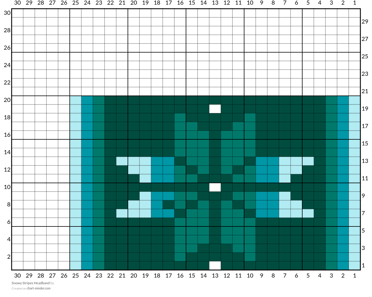 Snowy Stripes Headband 