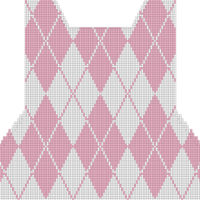 Copy of Copy of Copy of Copy of Cropped Argyle Vest Back