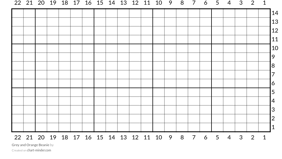 Grey and Orange Beanie