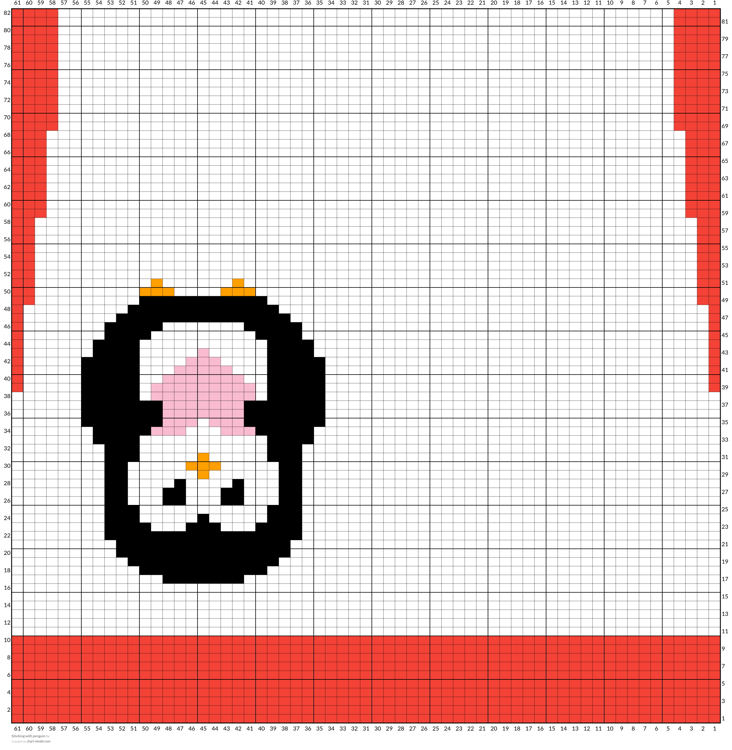 Stocking with penguin