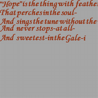 hope is a thing with feathers pt1