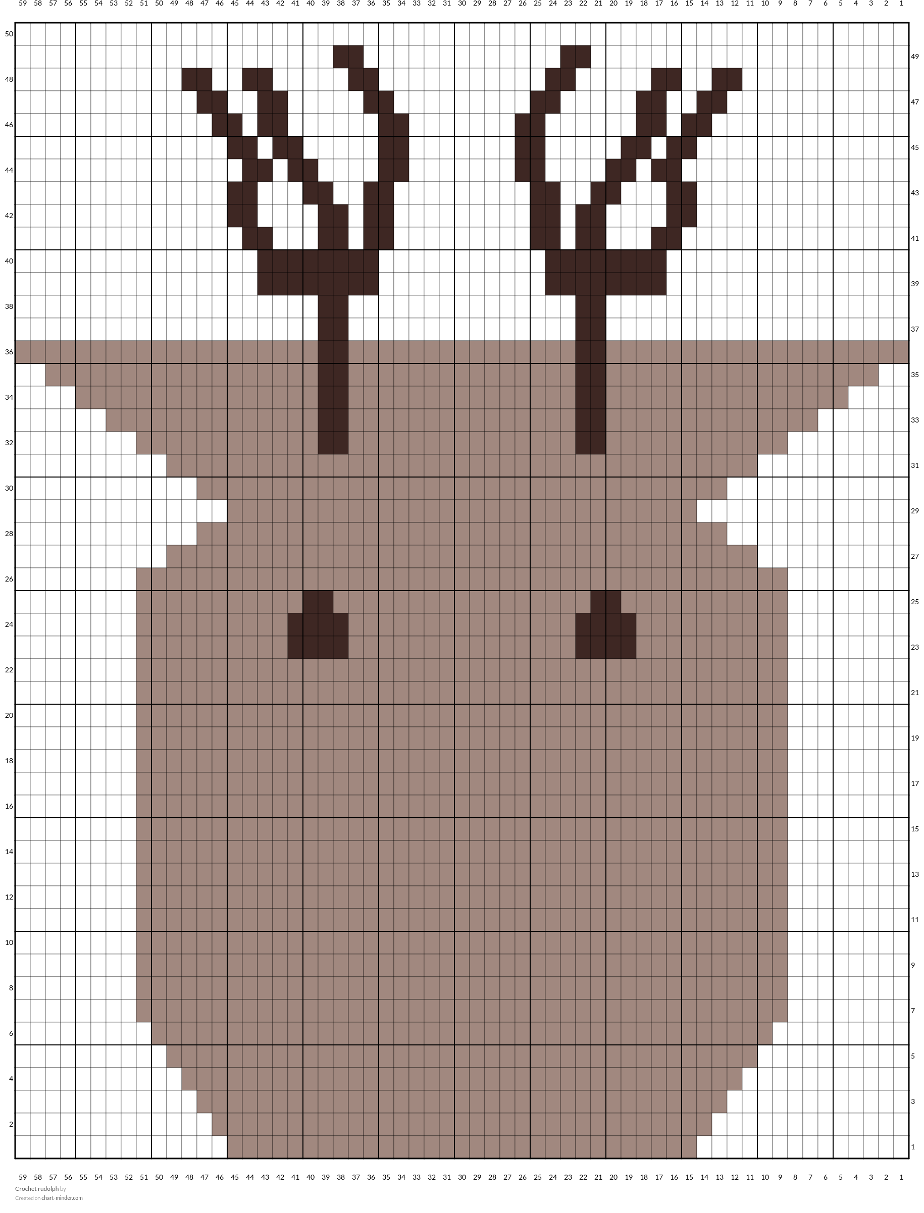 Crochet rudolph