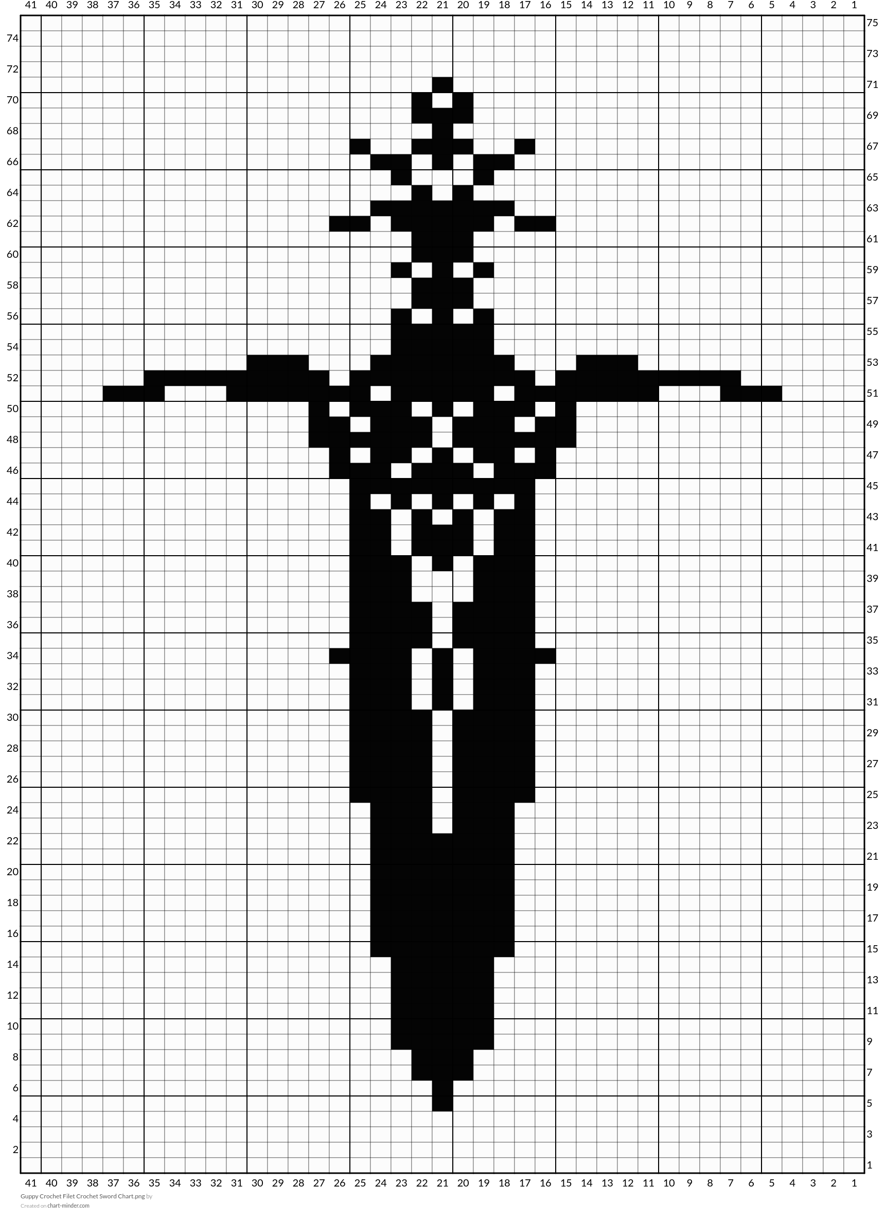 Guppy Crochet Filet Crochet Sword Chart.png