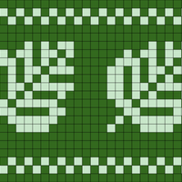 two tone monsteras PKC doodle chart