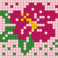 Pink Monstera PKC doodle