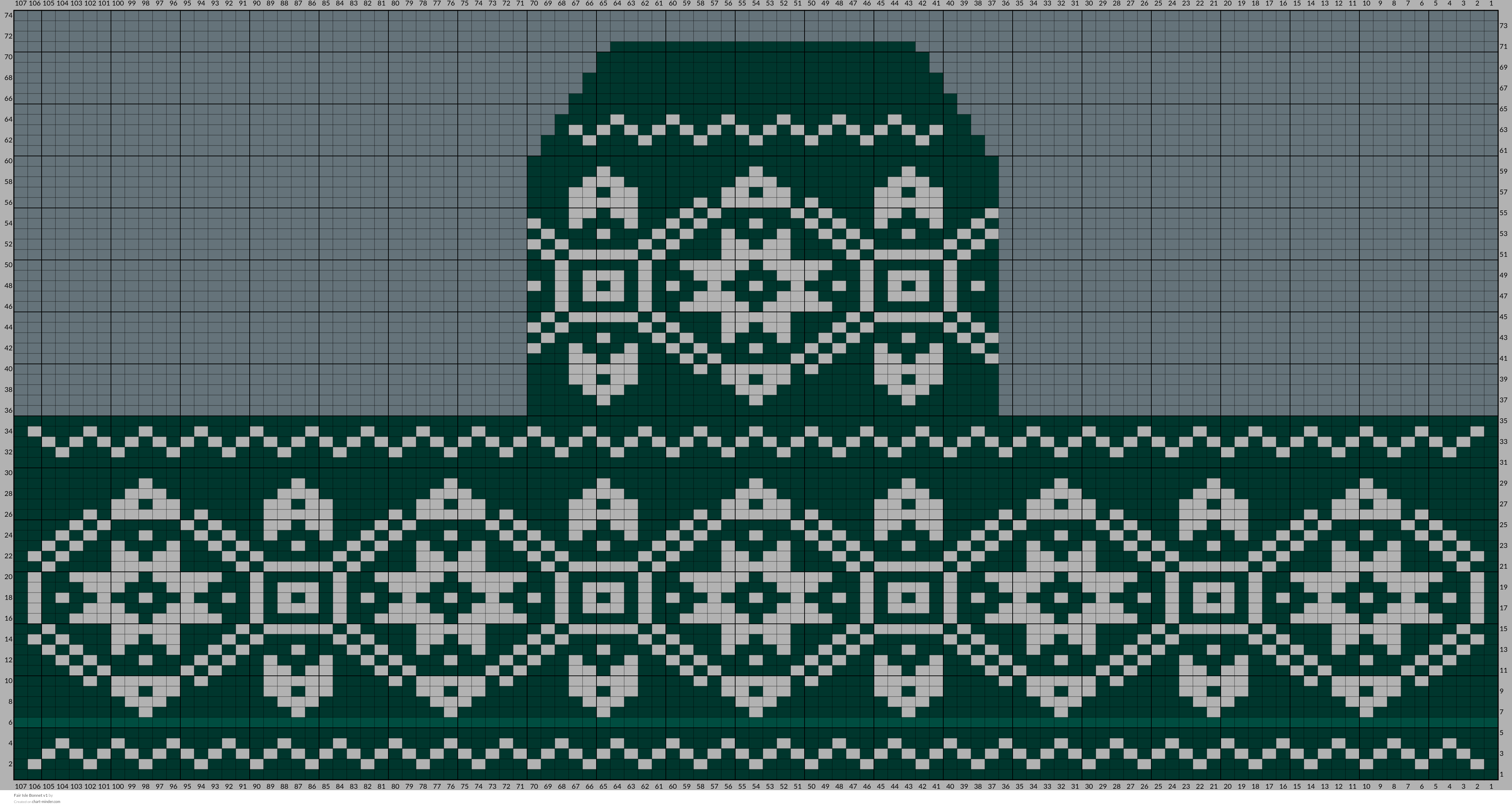 Fair Isle Bonnet v1