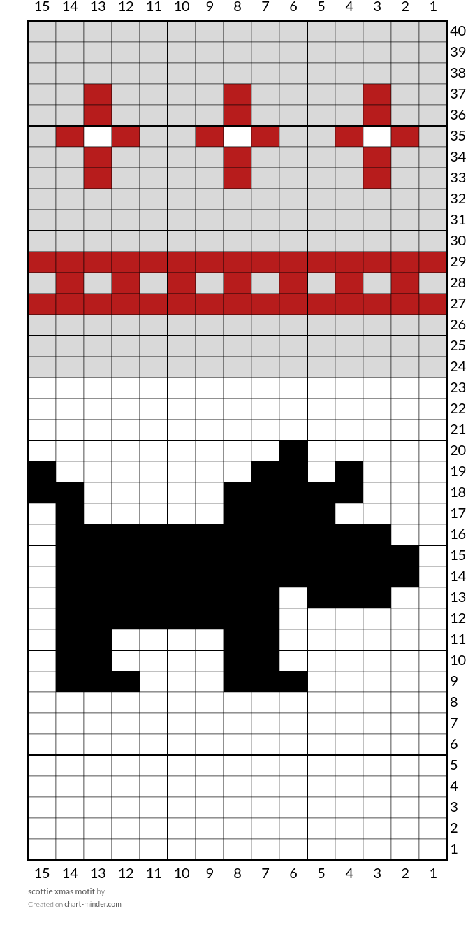 scottie xmas motif