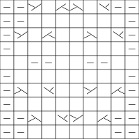 Diamond cable pattern