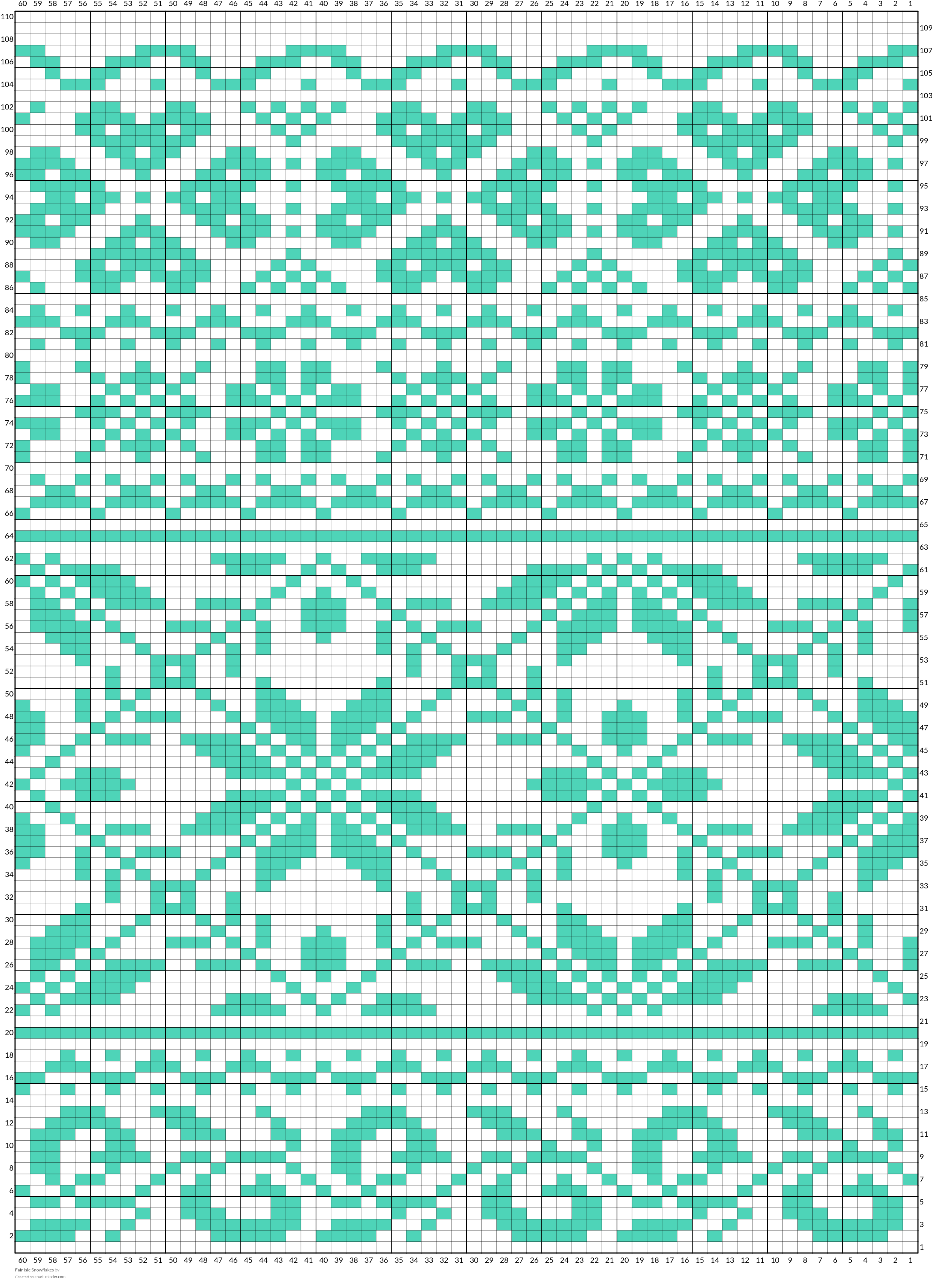 Fair Isle Snowflakes