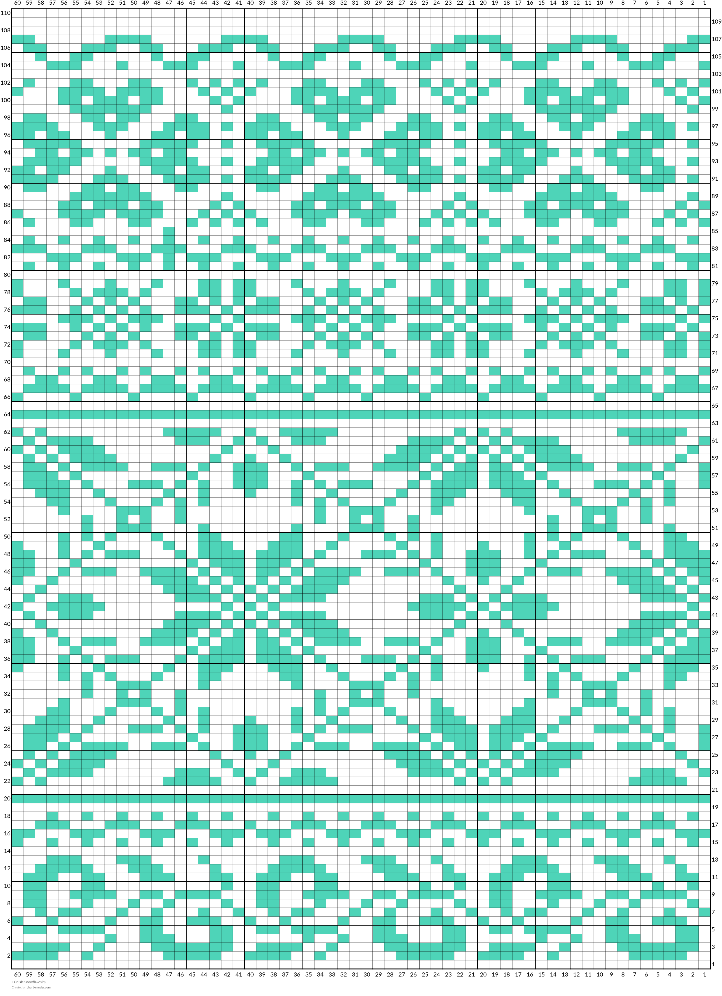 Fair Isle Snowflakes