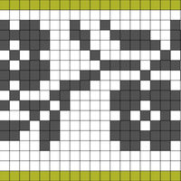 Scrolling flower border