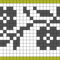 Scrolling flower border